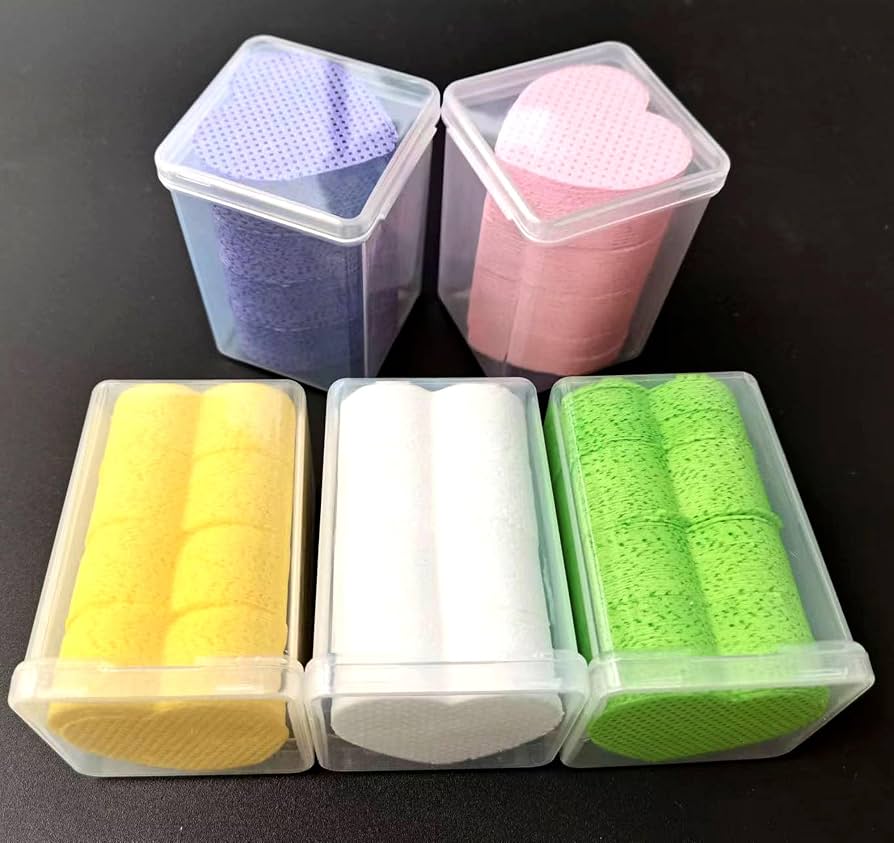 1000PC Heart-Shaped Lint-Free Nail Wipes for Nail Professionals