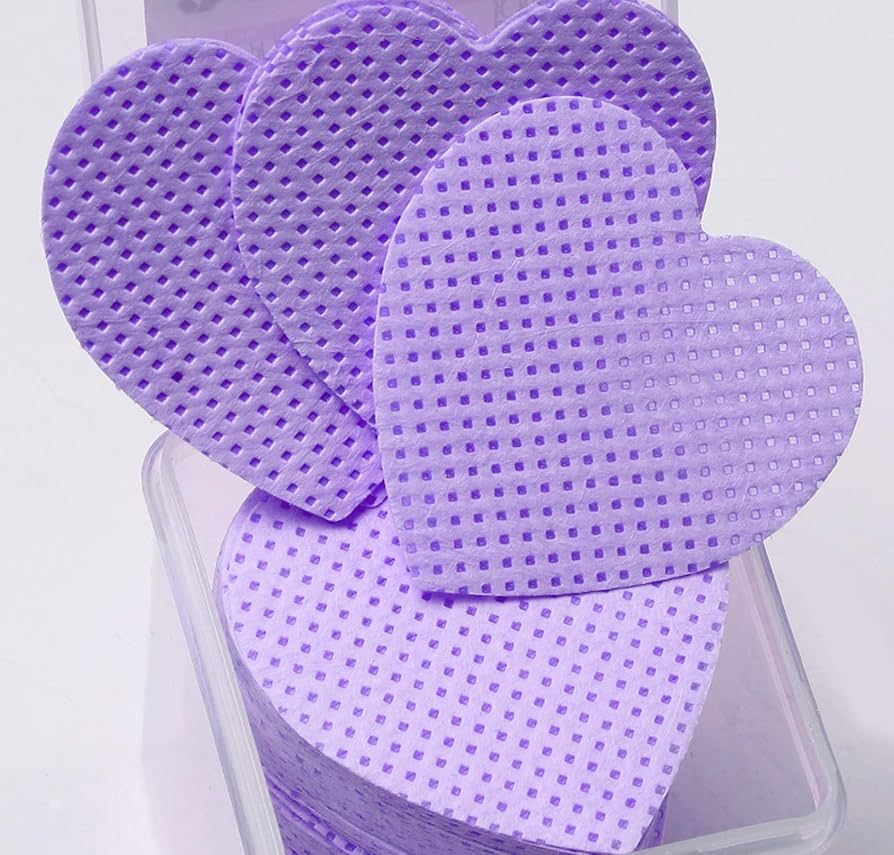 1000PC Heart-Shaped Lint-Free Nail Wipes for Nail Professionals