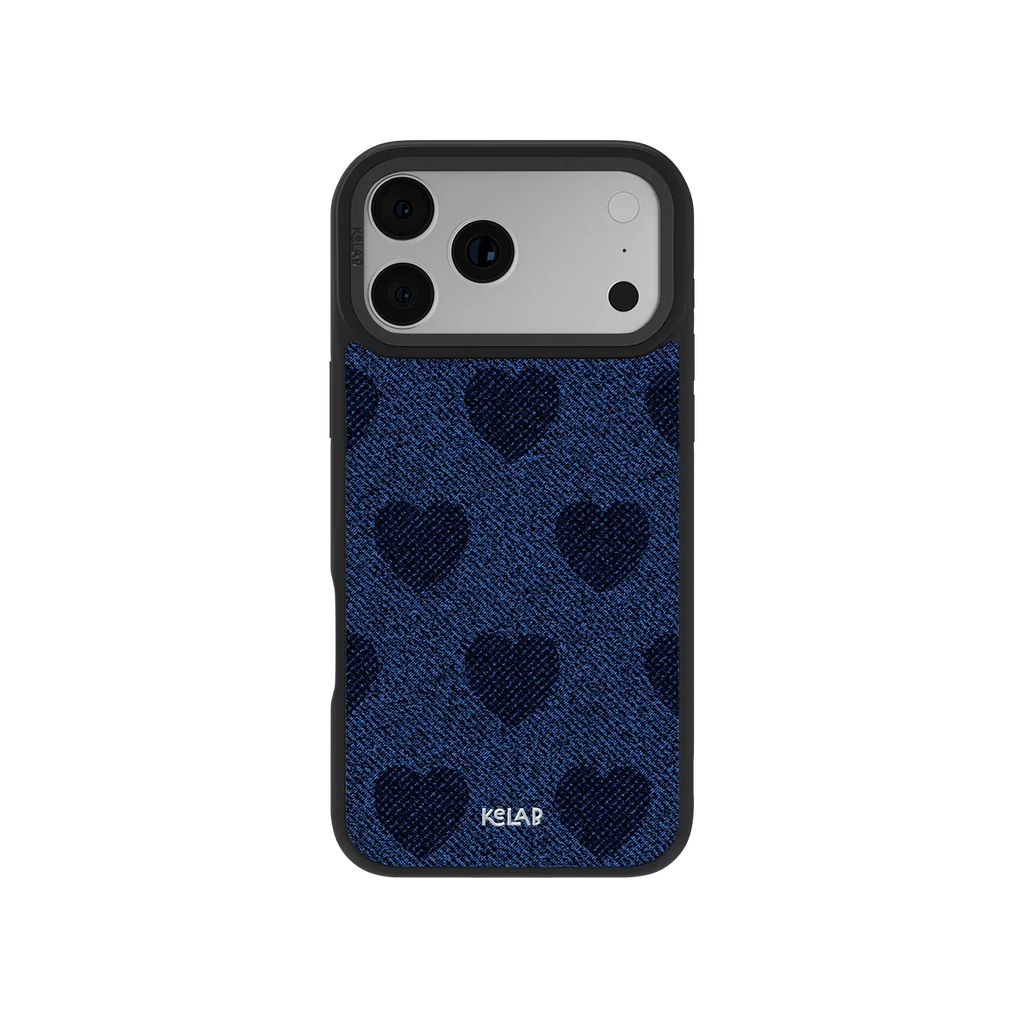 Indigo Crush | Denim Heart Y2K iPhone Case