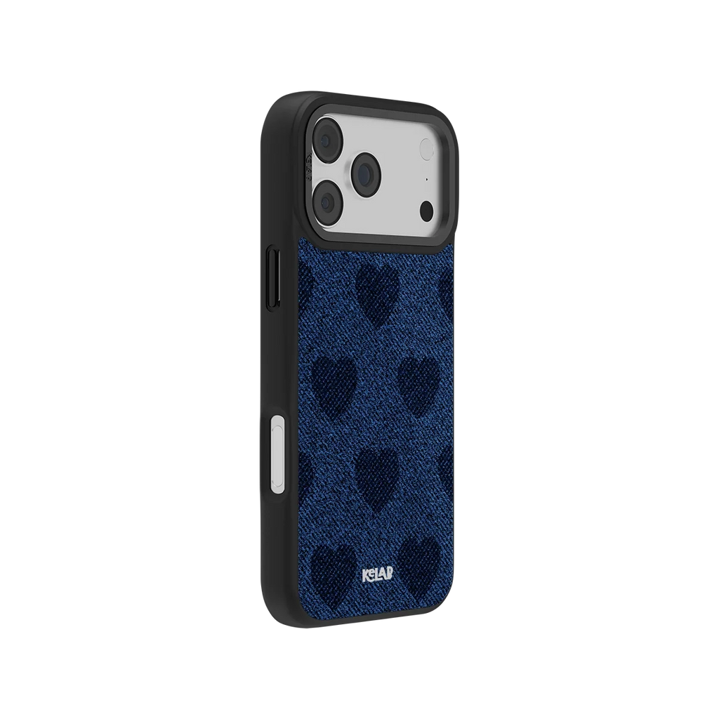 Indigo Crush | Denim Heart Y2K iPhone Case