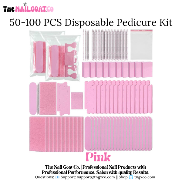 TheNailGoatCo 50–100PC Disposable Pedicure Kit