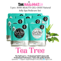 AVRY BEAUTY GEL-OHH! Natural Jelly Spa Pedicure Set (5 Pack) TEA TREE