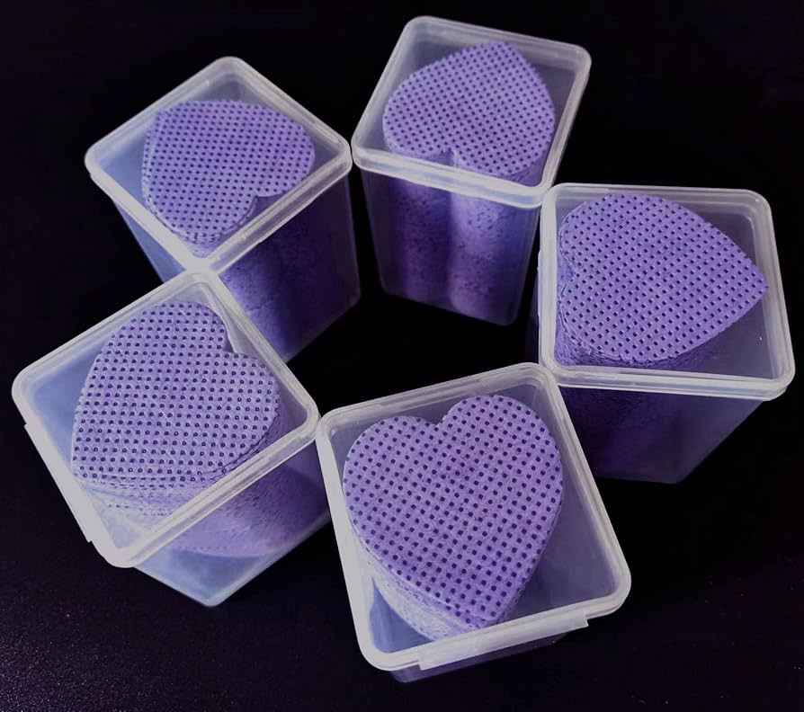 1000PC Heart-Shaped Lint-Free Nail Wipes for Nail Professionals