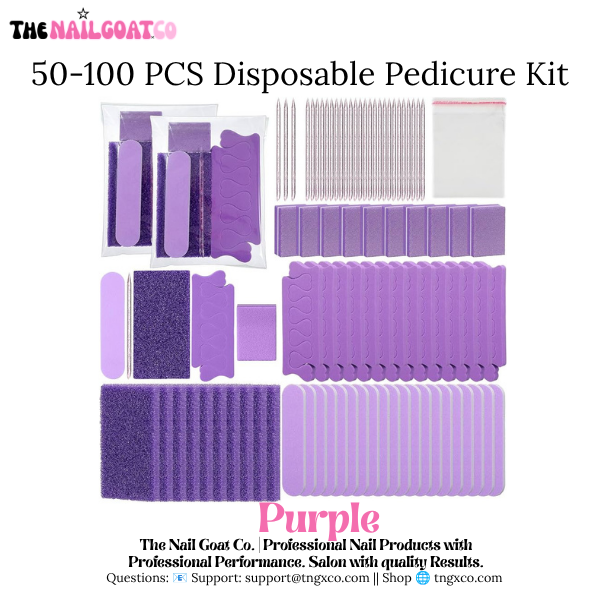 TheNailGoatCo 50–100PC Disposable Pedicure Kit