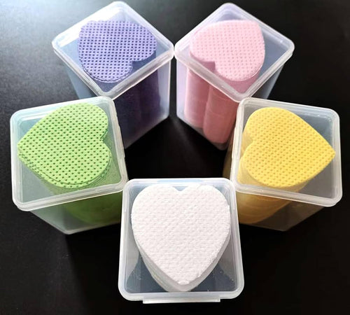 1000PC Heart-Shaped Lint-Free Nail Wipes for Nail Professionals